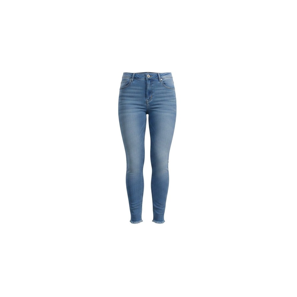 Hollister Super Skinny Jeans Womens 15L Blue Low Rise Frayed Hem Distressed